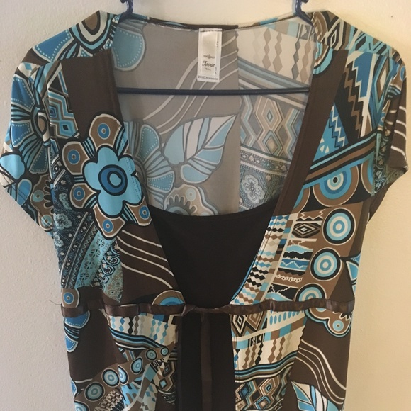 2X Jovia Floral Top With Tie Belt - Picture 1 of 5